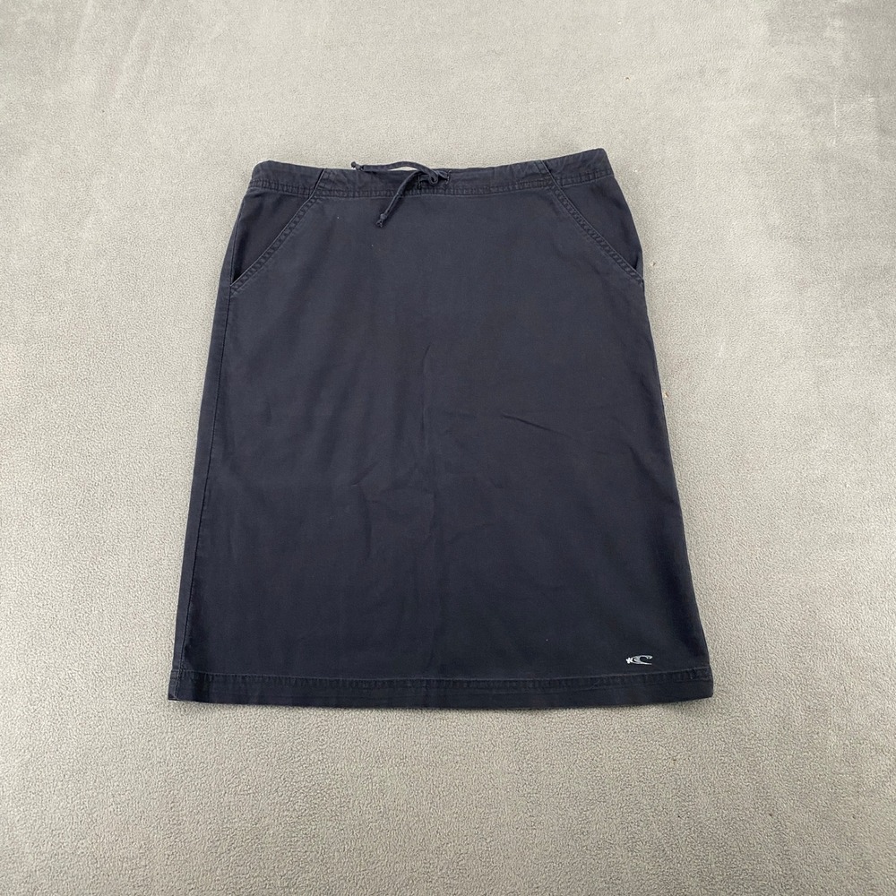 ONeill Y2K Vintage Black Drawstring A-Line Skirt with Pockets